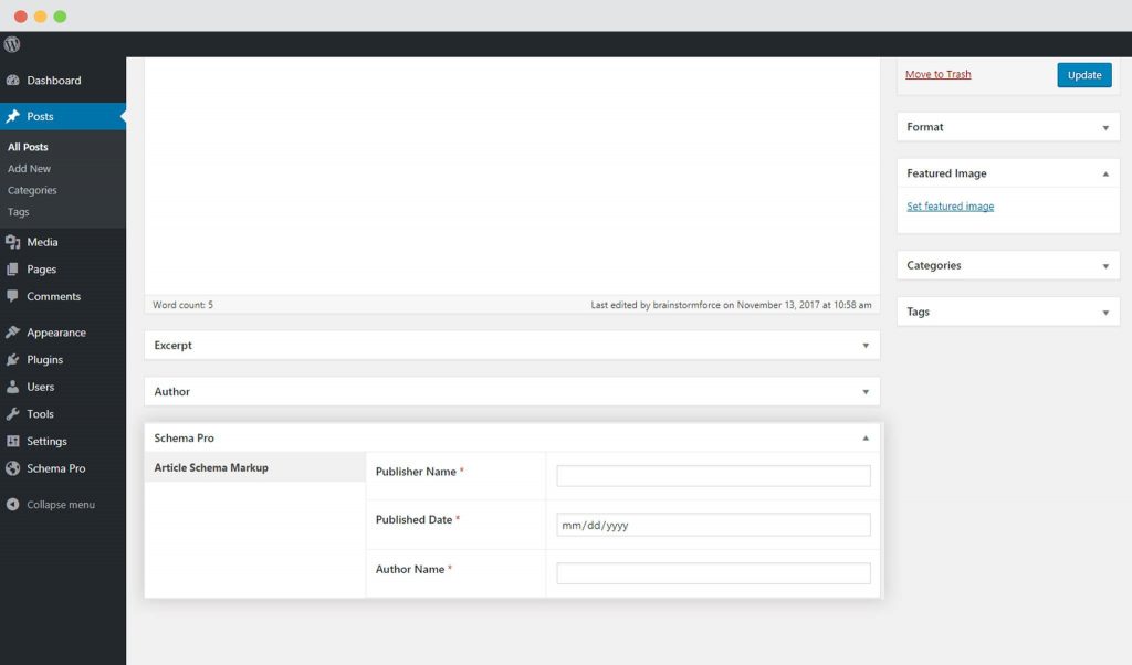 Meta custom fields